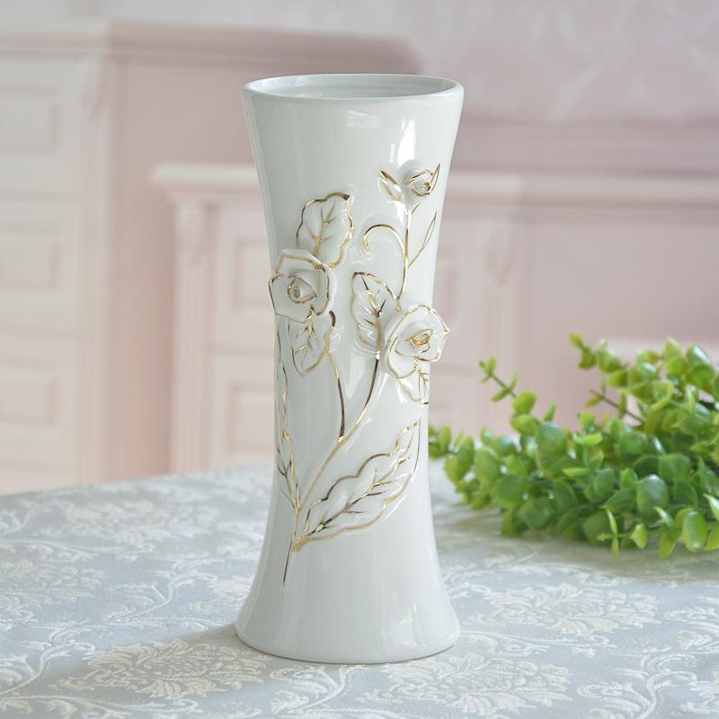 Ваза Европейская классическая ваза Домашняя гостиница Цветочная композиция Модный орнамент Ваза Керамическая ваза