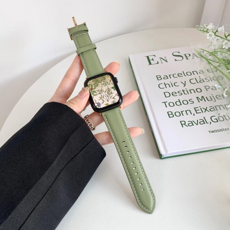 Для Iwatch10 Ремешок Apple Watch9 Apple Watch S876 Поколение Se Ремешок из фактурной кожи