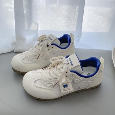 Модные женские повседневные спортивные туфли-балетки 2025 Осень Новые Удобные Нескользящие Уличные Вулканизированные Туфли На Шнуровке Модные Беговые Кроссовки