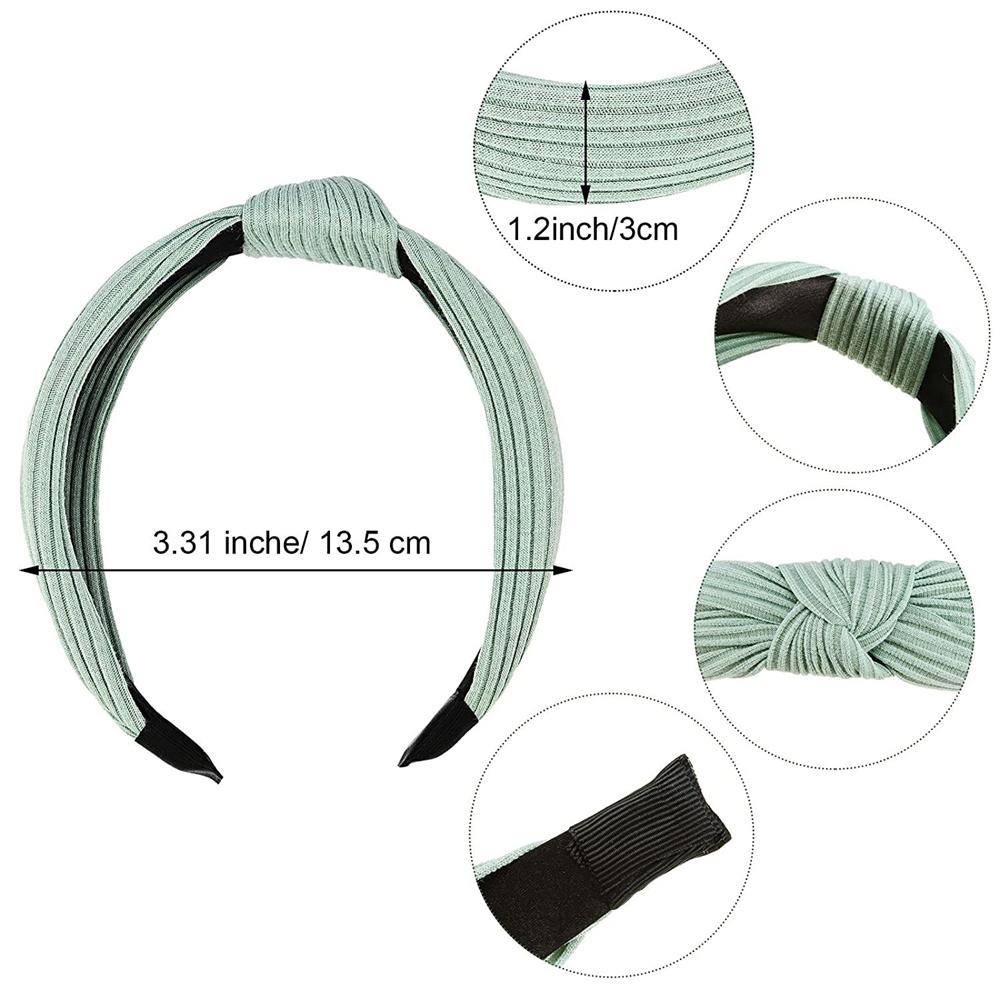Women Headdress Solid Color Cloth Headband Girls Hairband Hair Hoop Female Hair Accessories
