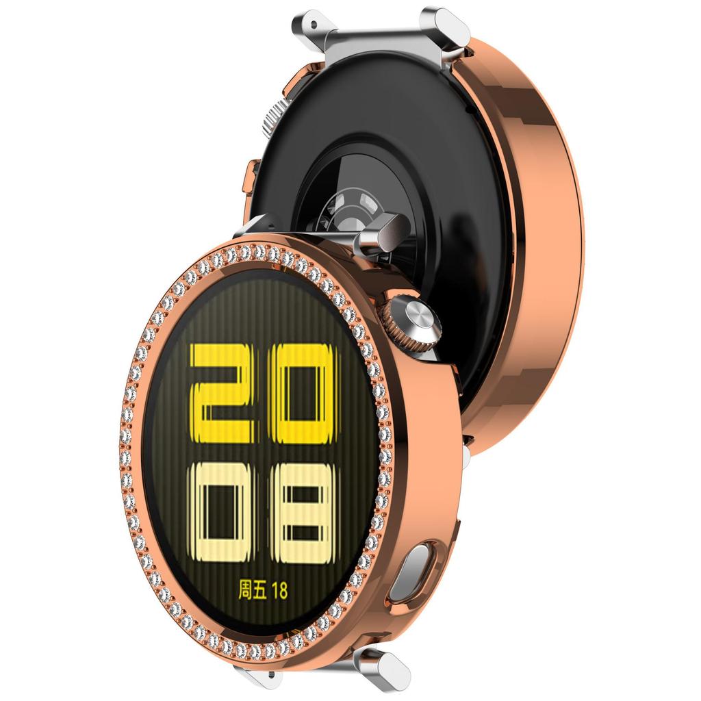 Чехол для корпуса Huawei Watch GT6 41 мм с инкрустацией бриллиантами в один ряд Защитная крышка экрана Чехол для корпуса Huawei Watch GT6