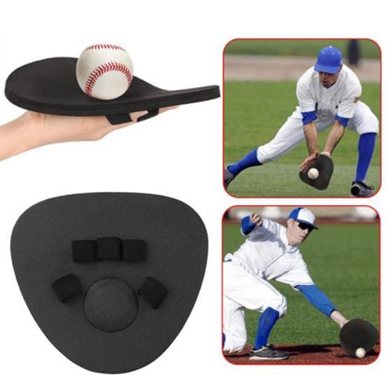Baseball Pancake Glove Foam Fielding Trainer 5-Finger Baseball Infield Training Glove for Baseball Softball Lovers Players