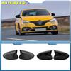 Крышка зеркала Bat Design для Megane 4 IV Renault 2016-2025, автомобильные аксессуары, черный рояль, тюнинг, автоспорт, Bat Design, RS Side