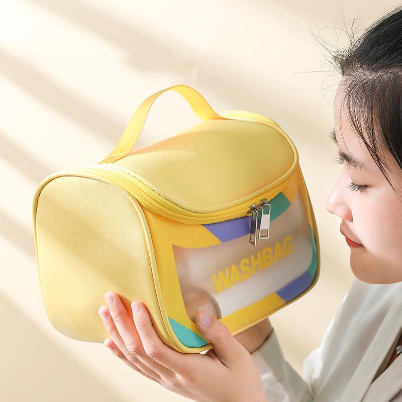 Портативные дорожные многофункциональные косметички для женщин, водонепроницаемая сумка для мытья и плавания, сумка для хранения косметики большой вместимости