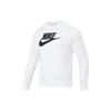 Nike Letter Brand Logo Print Crew Neck Long Sleeve Sweatshirt Men Tops White DQ4913-100