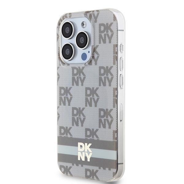 Dkny Dkhmp14Xhcptse Iphone 14 Pro Max6.7 Beżowy/Beige Hardcase Iml Checkered Mono Pattern & Printed Stripes Magsafe