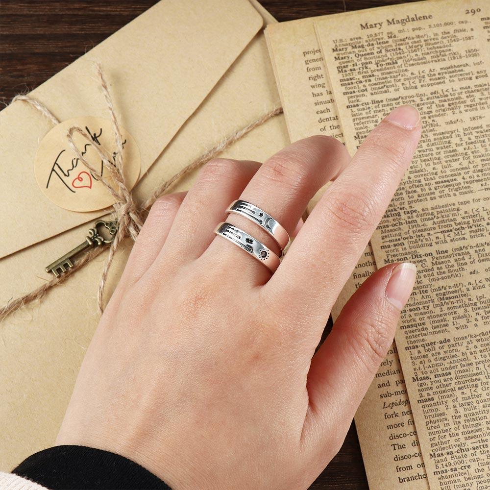Simple Korean Geometric Women Couple Ring Finger Rings Fashion Jewelry Open Ring