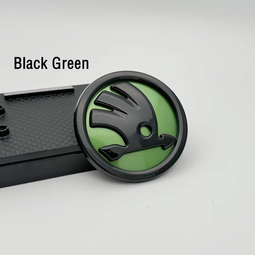 BAUC3 2026 Hot For SKODA 1pcs 80mm 90mm ABS Car Emblem Badge Hood Front Rear Trunk Logo For Skoda Fabia 1 2 Octavia a7 RS Superb Rapid