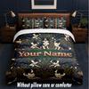 Dog Theme Custom Text Or Name 3Pcs Bedding Set,1 Flat Sheet & 2 Pillowcases Personalized Home Bedding