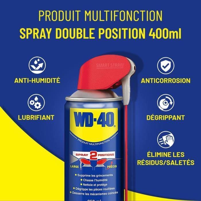 Spray multi fonction WD-40 avec nez inclinable à 90 ° - 400 ml