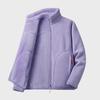 Double-Sided Coral Fleece Jacket - Multi-Color Couple's Autumn/Winter Top
