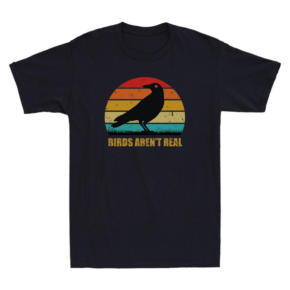 Birds Not Real Tee Bird Watching Government Conspiracy Vintage Men's T-Shirt