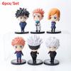 Набор из 6 фигурок Jujutsu Kaisen: Годзё Сатору, Кугисаки. Идеально для коллекционеров и детских подарков