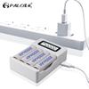 PALO 4/8/12 Slots LCD Display Fast Smart Battery Charger for 1.2V Ni-MH Ni-CD AA AAA Rechargeable Battery 2A 3A LR3 LR6 Charger