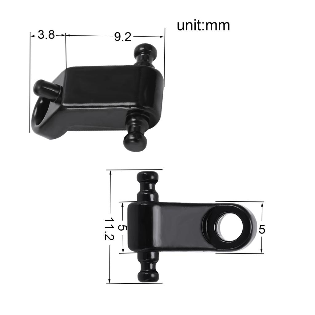 Classy-A Set 2 Pcs Electric Guitar Roller String Tree String Retainer