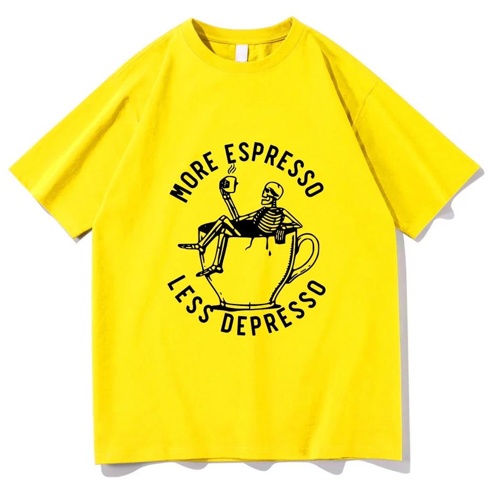 Fashion pattern Tshirt print 100 cotton shortsleeved coffee pattern fun and trendy Haraju embellished Tshirt