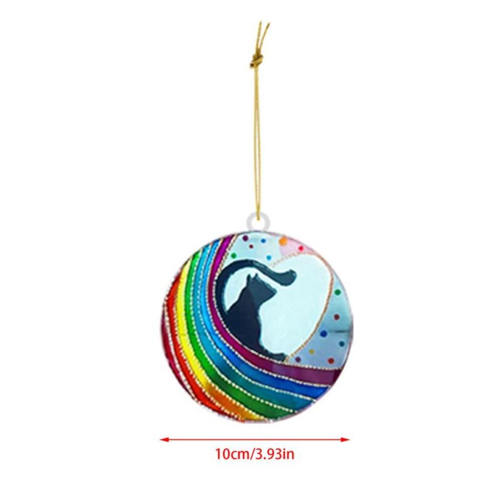 1 шт. Радужный мост, мемориальные ловцы солнца для домашних животных, акриловые украшения, украшения для автомобиля, рождественской елки, серебро и розовое золото