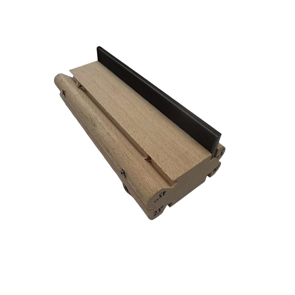 Guitar Fret End Bevel File: 3/23/45/90 Degree Four-in-One Tool for Dressing, Leveling, Chamfering