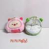 Capybara Plush Earphone Case & Coin Purse with Slap Bracelet - Backpack Pendant & Gift Idea