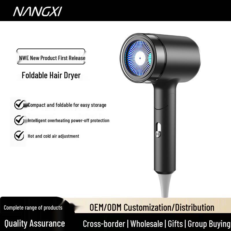 Portable High-Speed Hair Dryer: Foldable, High Power & Constant Temperature for Home, Travel, and Dorm Use