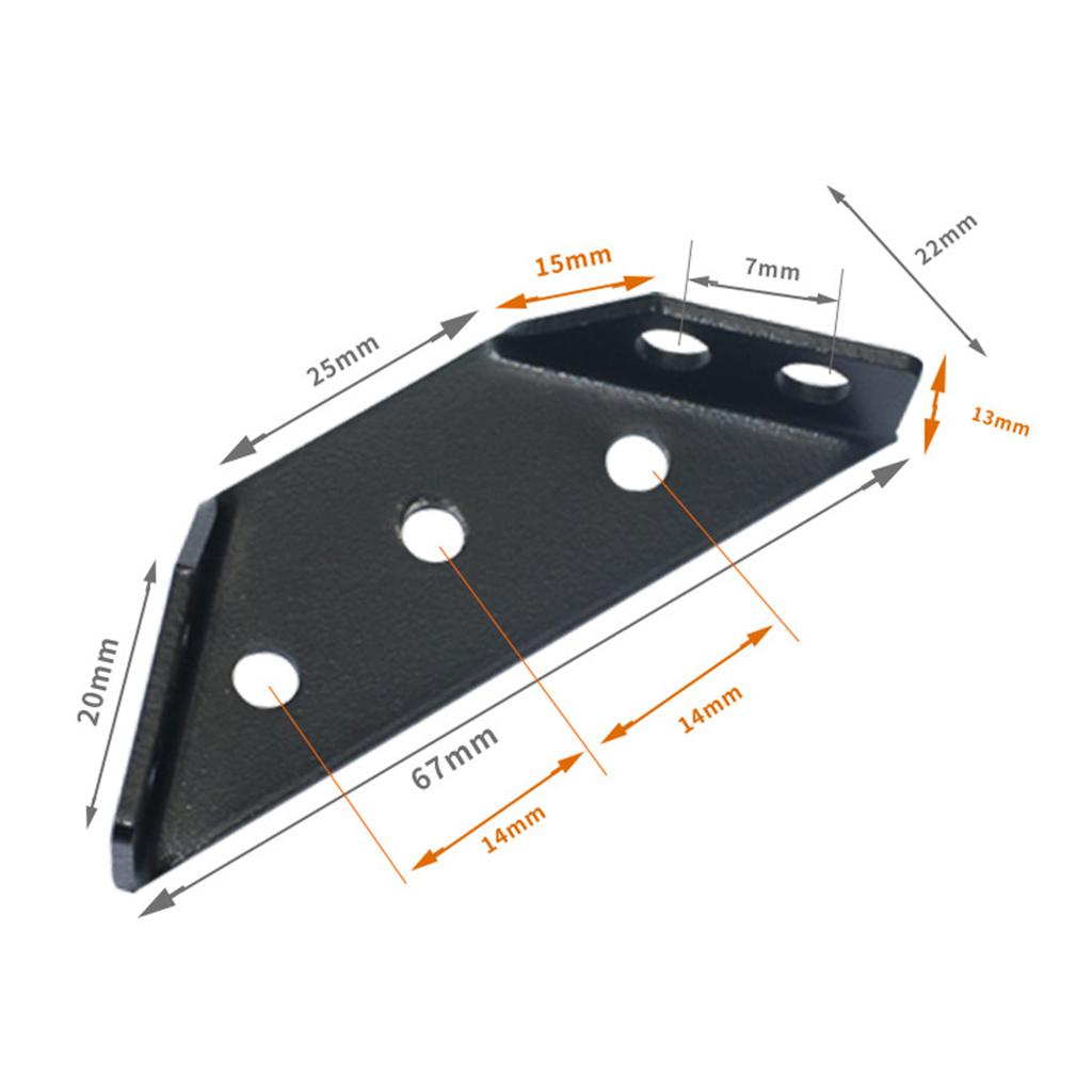 8Pieces Heavy Duty Cold-Rolled Steel Right Corner Brackets Wood Shelves Right Angle-Stand Supporting Furniture Hardware