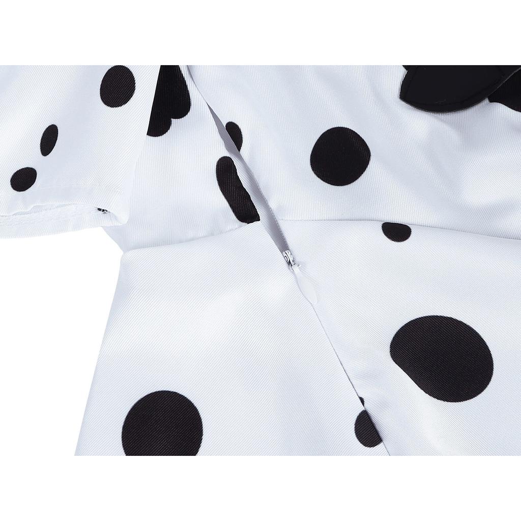 Cruella Deville Princess Costume Dress 12-13 Years 160cm Black White Includes Wig Mask Halloween Carnival Christmas