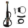 Headless Electric Violin Carbon Fiber Body ABS Edge Silent Electric Violin for Practice Performance
