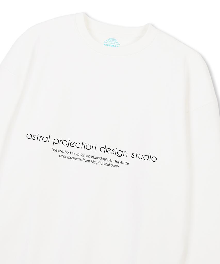 ASTRAL PROJECTION Ap Design Studio Свободная толстовка_Белый