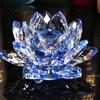 1pc Handcrafted Crystal Lotus Ornament For Home Decor And Desk Cabinet Decoration