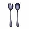 2Pcs/ Set High-quality Stainless Steel Fruit Salad Spoon and Fork  Thick Golden Western-style Tableware