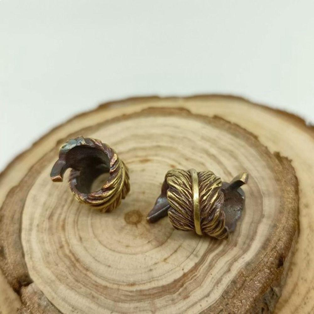 Charms Retro Skull Head Pendant Retro Animal Bear Dog Paracord Bead  EDC Outdoor Tool