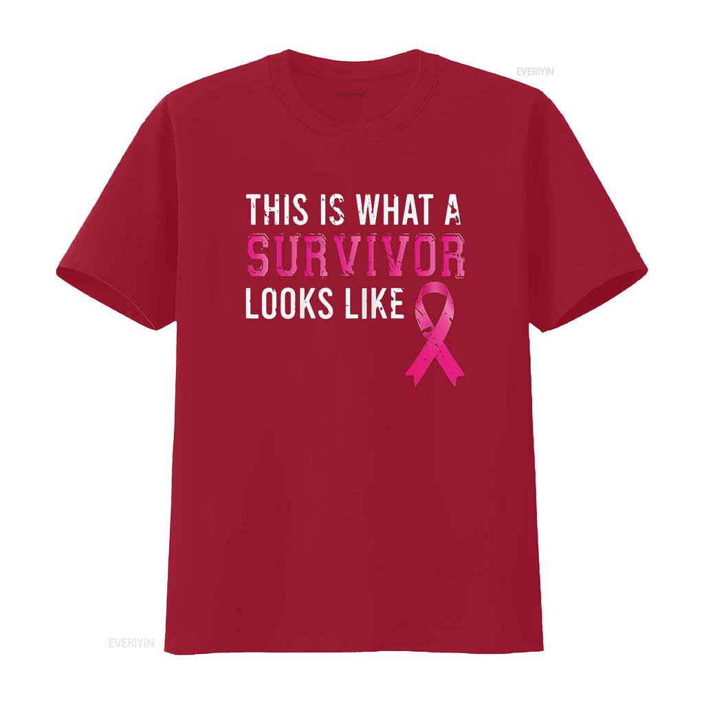 Cancer Survivor Women Breast Awareness T Shirt Black 2XL vintage Washed Stylish fashion Versatile Comfortable Breathable