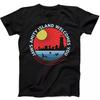 Amity Island Welcomes You Jaws 70s Film Quints Funny Gift Black Tee T Shirt 182