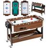 3 In 1 Multi Games Table 3.4ft Sports Table, 4 Lockable Wheels