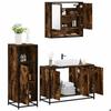 VidaXL 3-piece Bathroom Furniture Set Smoked Oak, Bathroom Cabinet, Bathroom Cupboard, Furniture of 3300982