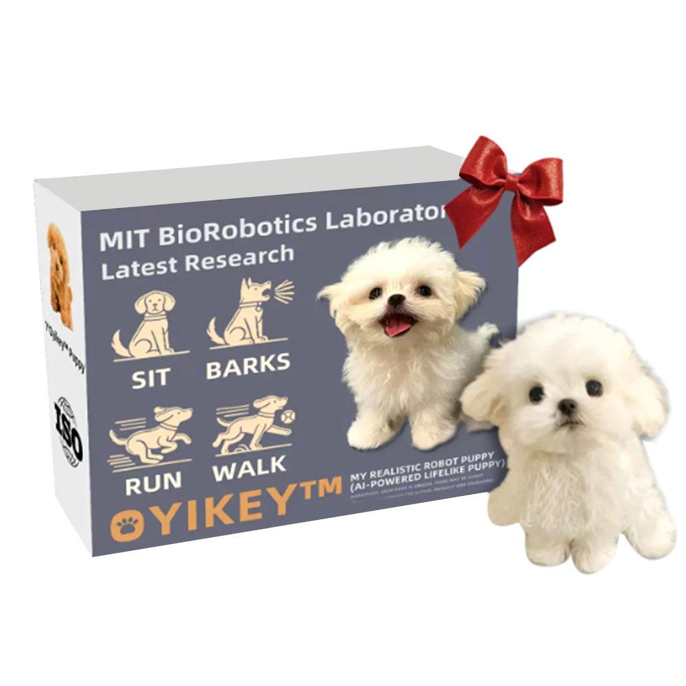 Гуляющий Мой Реалистичный Робот Щенок Плюшевая Ходячая Игрушка Собака Модный Симулированный Щенок для Детей