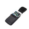 Pour Oukitel WP23 (2023) Étui Housse Ceinture Verticale Cuir Nylon - Noir