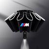 LED Automatic Folding Umbrella Windproof Umbrella Sticker For BMW M Power X1 E84 X3 F25 X5 E53 X6 E71 IX3 I3 320i 330d M4 1 3 5