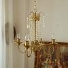 French Retro Crystal Chandeliers Medieval Western Vintage Chandelier Luxury Golden Living Room Dining Room Bedroom Creative Lamp