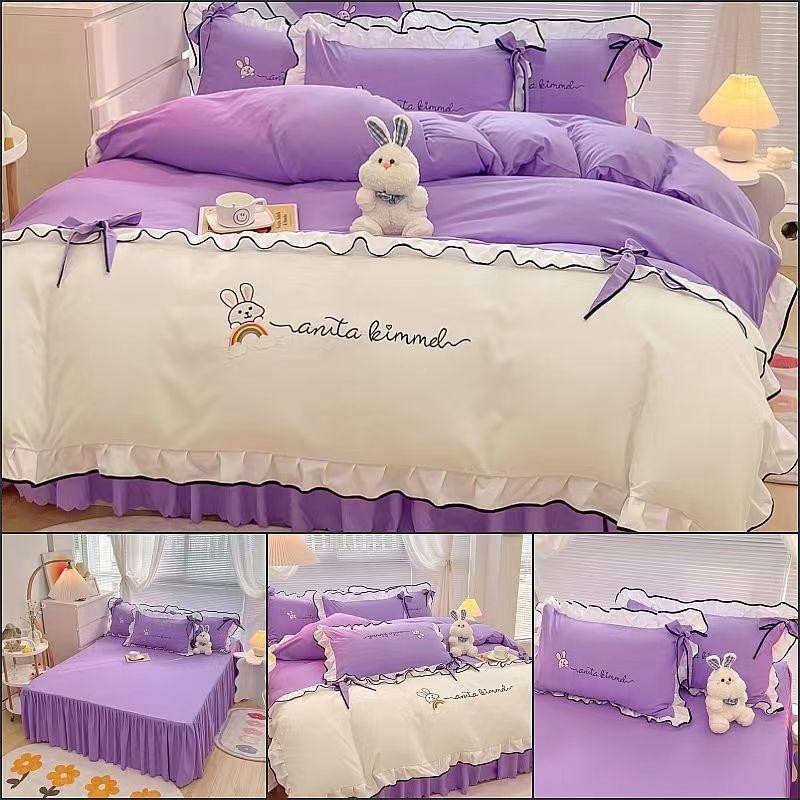 Зимний комплект постельного белья из четырех предметов из высококачественного утолщенного хлопка