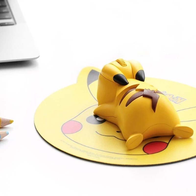 POKEMON Genuine Pikachu Figure Bluetooth Mouse Wireless Mouse 1200 DPI