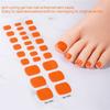 Semi Cured Gel Toe Nail Strips Long Lasting Nail Polish Strips Salon Gel Nail Sticker Nail Art Wrap Decoration for Women