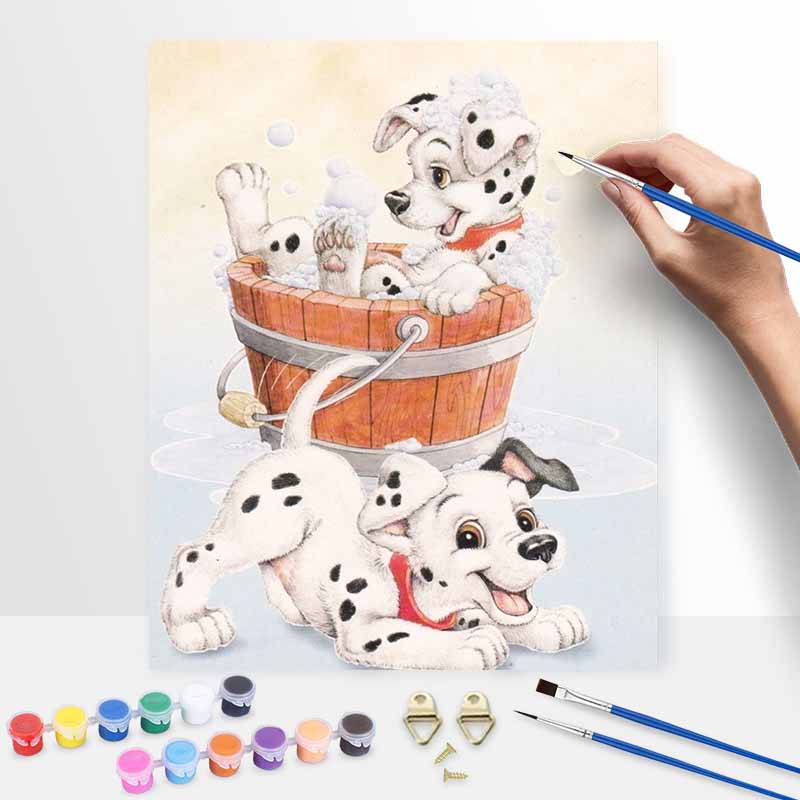 Disney Анимация далматинец цифровая масляная живопись DIY ручная роспись раскраска домашний декор ремесло искусство настенный декор картины на холсте