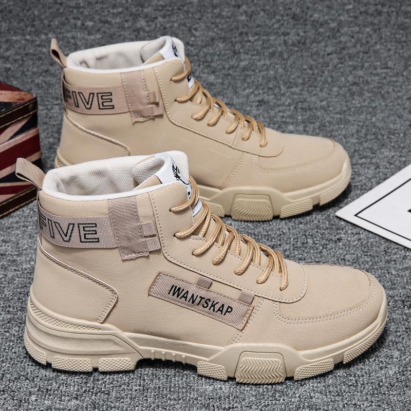 2024 Новые мужские ботинки из шерсти и плюша зимние ботинки мужские ботинки очень большие ботильоны мужские зимние ботинки теплые зимние на шнуровке