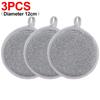 20/1PCS Double-side Dishwashing Sponges Silver Wire Cleaning Sponge Pot Dish Wash Sponge Oil Removal Scouring Pads for Kitchen Cleaning