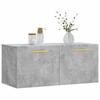 Wall Cabinet Concrete Gray 80 x 36.5 x 35 cm Particleboard