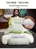 Подушка-подголовник Ice Bean Latex большая мягкая для кровати – для чтения в общежитии и для поясничной поддержки