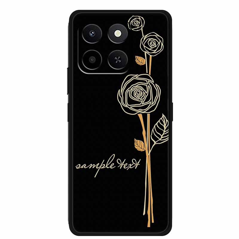 3D Милый чехол для телефона для Honor X6C X 6C X6 C 6 C Мягкий силиконовый ТПУ протектор для Huawei HonorX6C Рельефные цветочные узоры Чехол Funda Capa