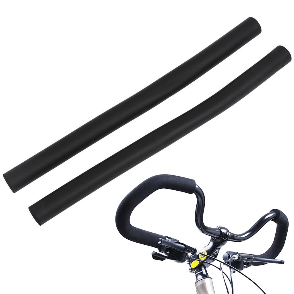 Велосипедные ручки на руле, длина, высота 3 см.