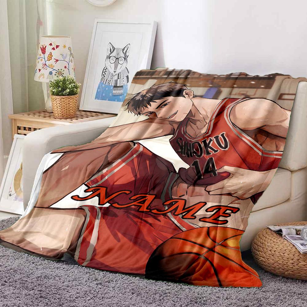 Custom 1pc Basketball Stars Blanket, Soft And Comfortable Blanket, Casual Warm, Camping Travel Blanket, Birthday Gift Q912167